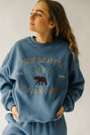 The Yosemite Graphic Pullover in Vintage Blue