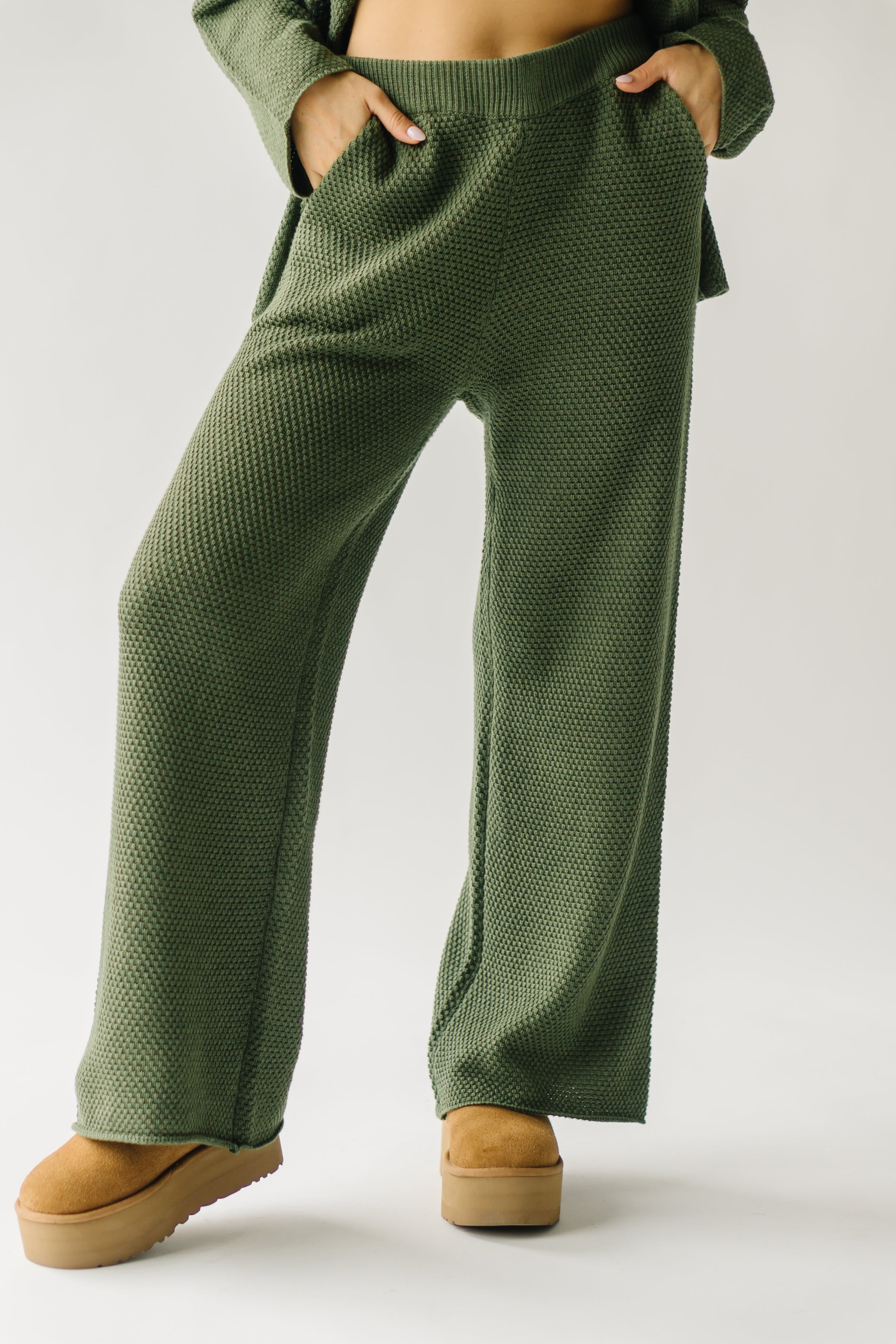 The Riker Wide Leg Sweater Pant in Olive – Piper & Scoot