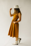 The Genoa Basic Midi Dress in Brown