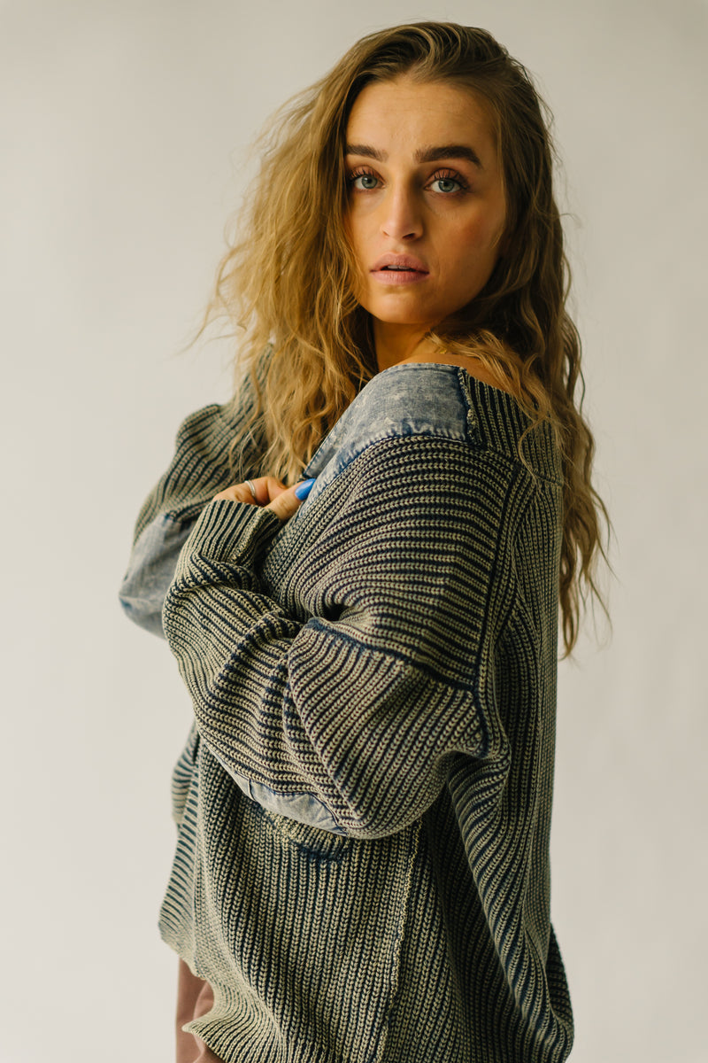 The Tonopah Mineral-Washed Cardigan in Navy