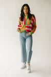 The Wester Striped Half Zip Sweater in Multi
