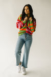 The Wester Striped Half Zip Sweater in Multi