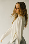 The Tindle Mock Neck Sweater in Cream