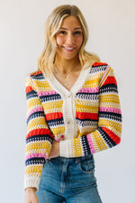 The Rewis Striped Cardigan in Multi