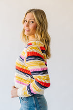 The Rewis Striped Cardigan in Multi