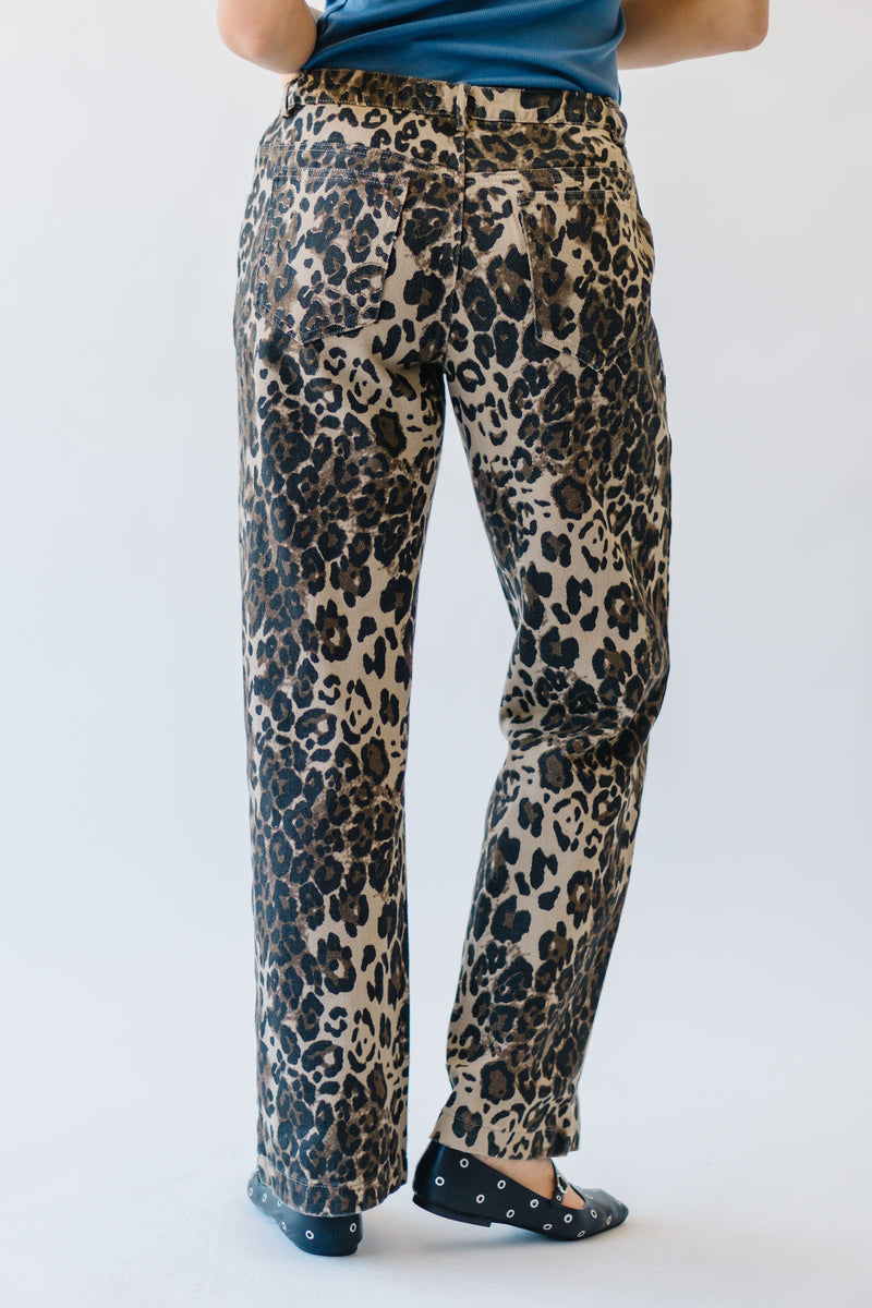 The Foskey Straight Leg Pant in Leopard