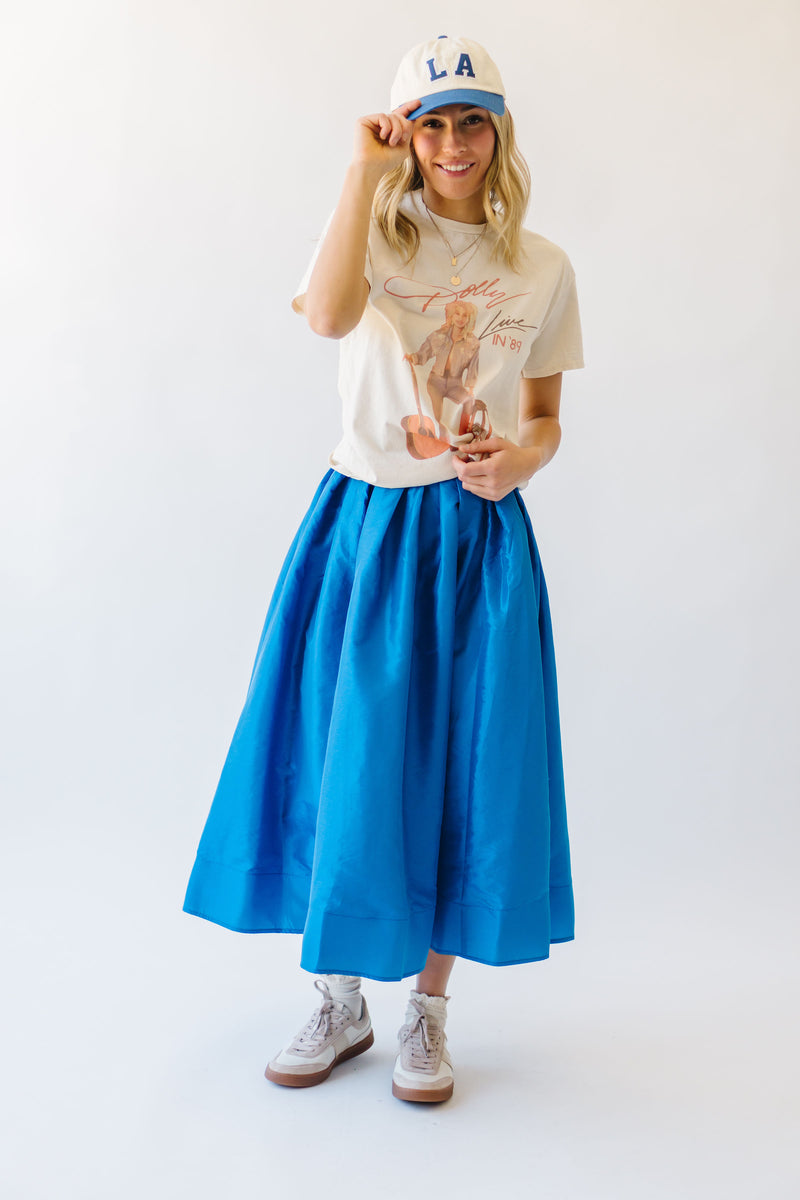 Free People: Emilia Full Skirt in Lake Victoria