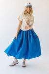 Free People: Emilia Full Skirt in Lake Victoria