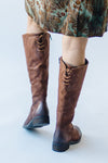 The Hayden Tall Distressed Boots in Brown (SHIPS IN 2 WEEKS)