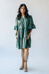 The Harrelson Floral Tiered Dress in Green