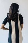 The Ropoli Bold Stripe Knit Dress in Black + White