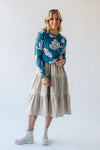 The Sandvall Jacquard Floral Sweater in Blue