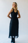 The Textie Textured Tank Maxi Dress in Black