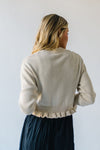 The Vander Flower Ruffle Cardigan in Cream