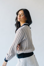 The Canterini Cable Knit Cardigan in Ivory