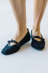 Free People: Mesh Mania Bow Flats in Black Pattern