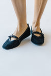 Free People: Mesh Mania Bow Flats in Black Pattern