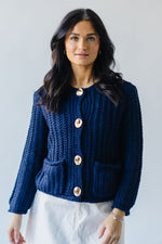 The Swalberg Knit Cardigan in Navy