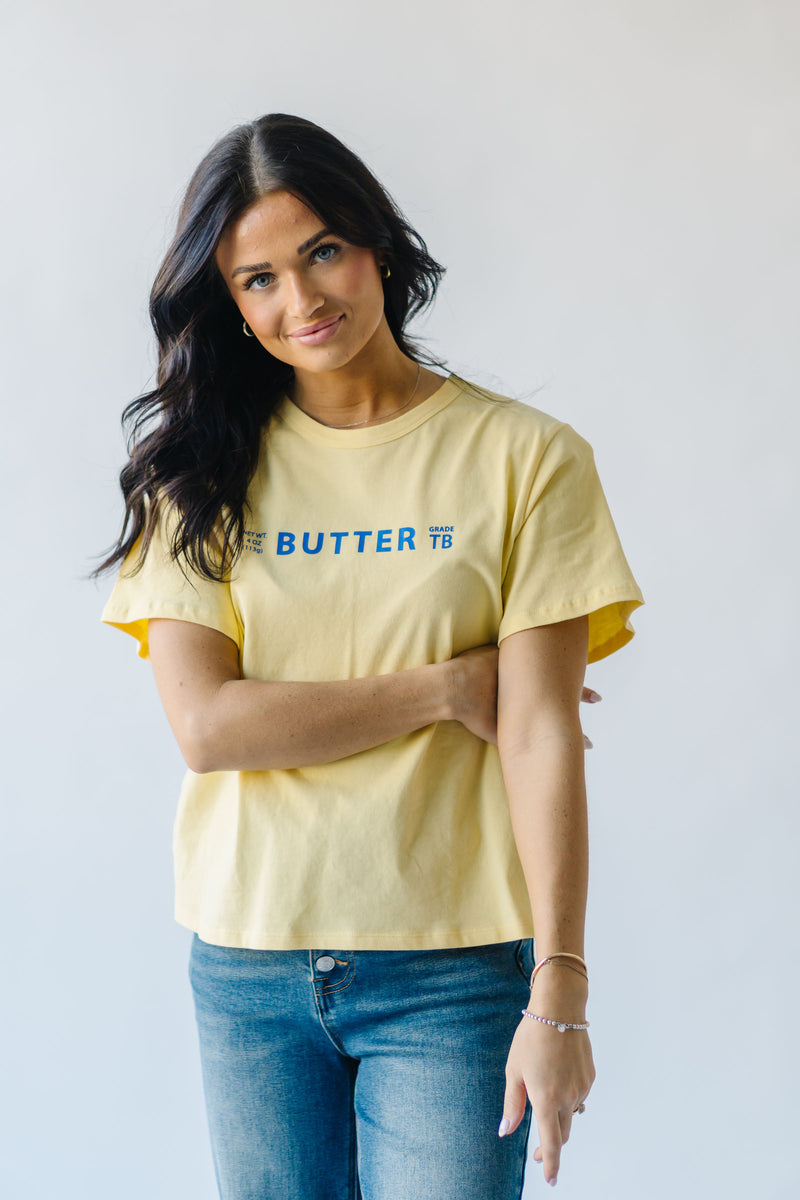 The Butter Graphic Tee in Yellow