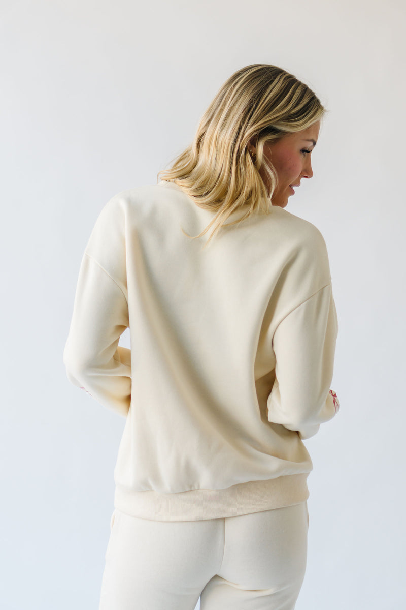 The Gloria Bow Detail Pullover in Cream