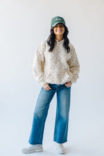 The Pinkston Ditsy Floral Sweatshirt in Ivory