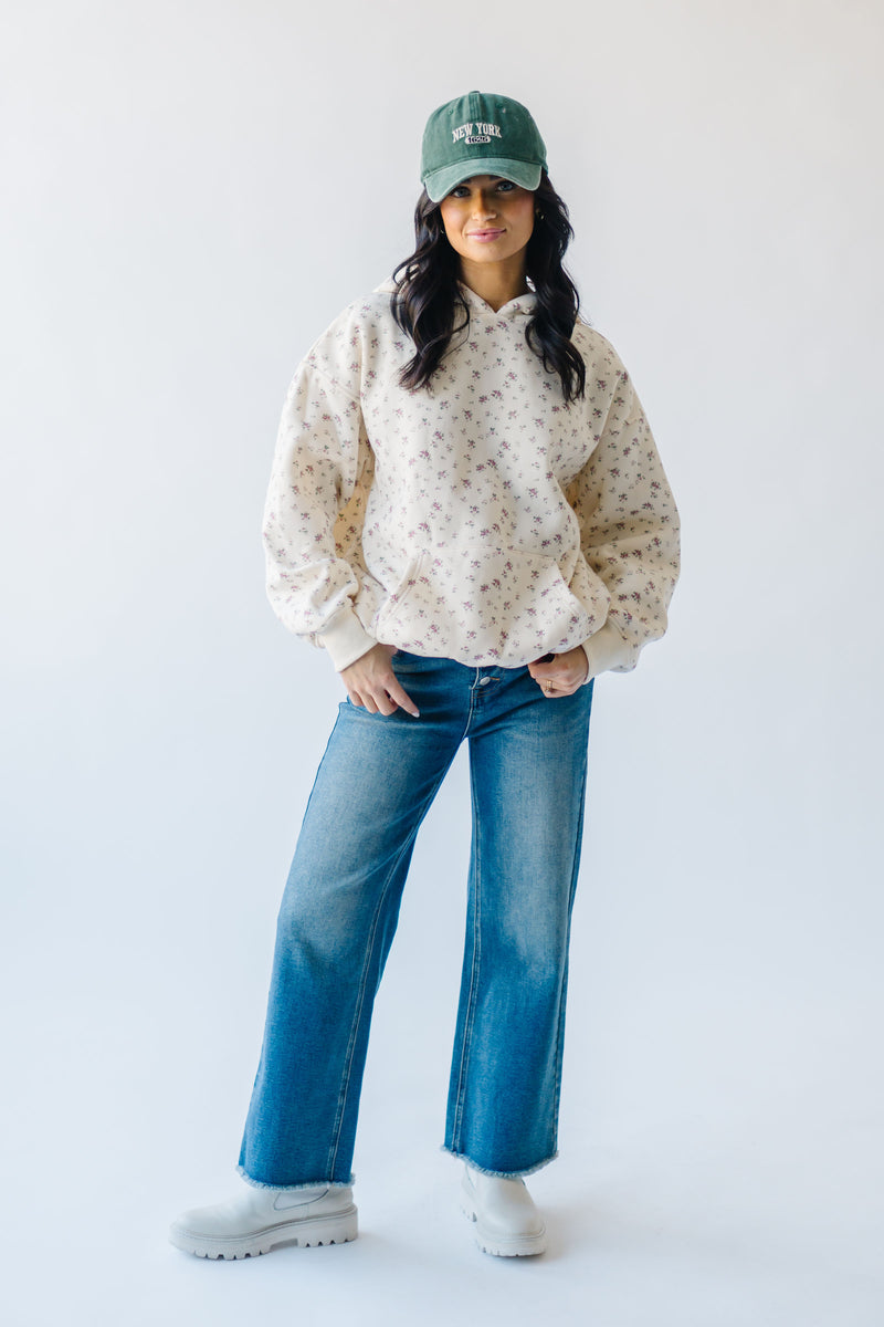 The Pinkston Ditsy Floral Sweatshirt in Ivory