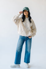 The Pinkston Ditsy Floral Sweatshirt in Ivory