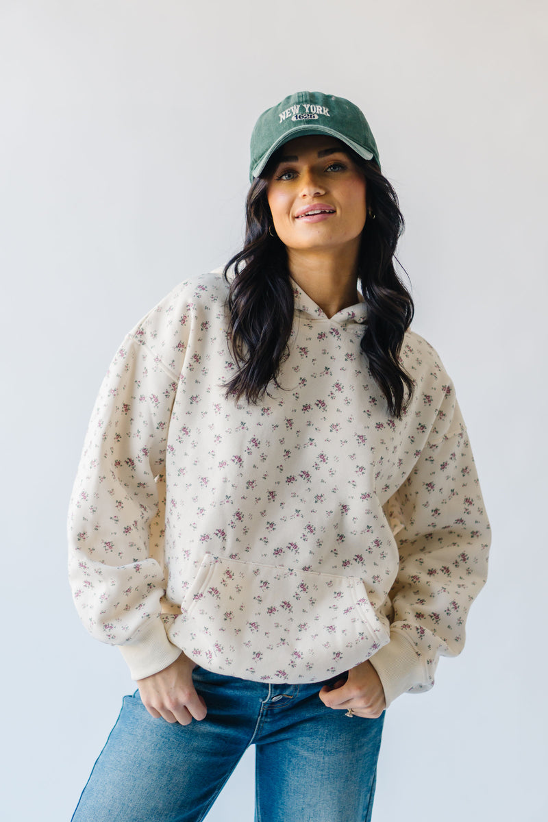 The Pinkston Ditsy Floral Sweatshirt in Ivory