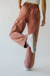 The Despain Wide Leg Pant in Washed Mauve