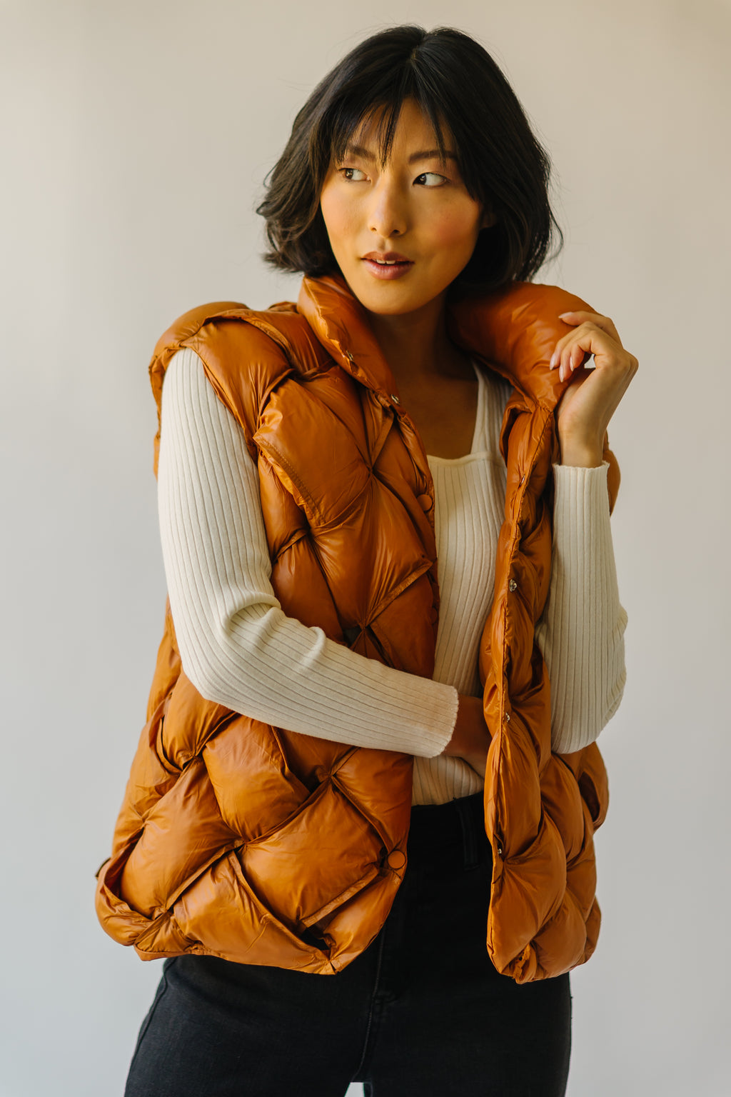 Camel on sale puffer vest