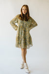 The Tellico Floral Patterned Dress in Mustard Combo