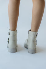 Seychelles: Unbroken Leather Boot in Off White