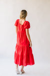 The Flinders Tiered Maxi Dress in Red