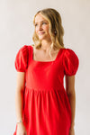 The Flinders Tiered Maxi Dress in Red