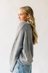 The Riggs Button-Down Sweater in Heather Grey