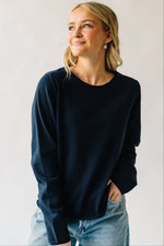 The Emil Lightweight Sweater in Midnight