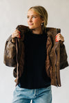 The Murphy Faux Leather Jacket in Brown