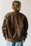 The Murphy Faux Leather Jacket in Brown