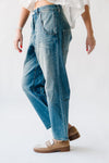 The Ellett High Rise Barrel Jean in Westcott Navy