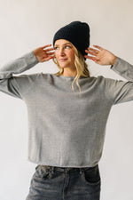 The Emil Lightweight Sweater in Heather Grey