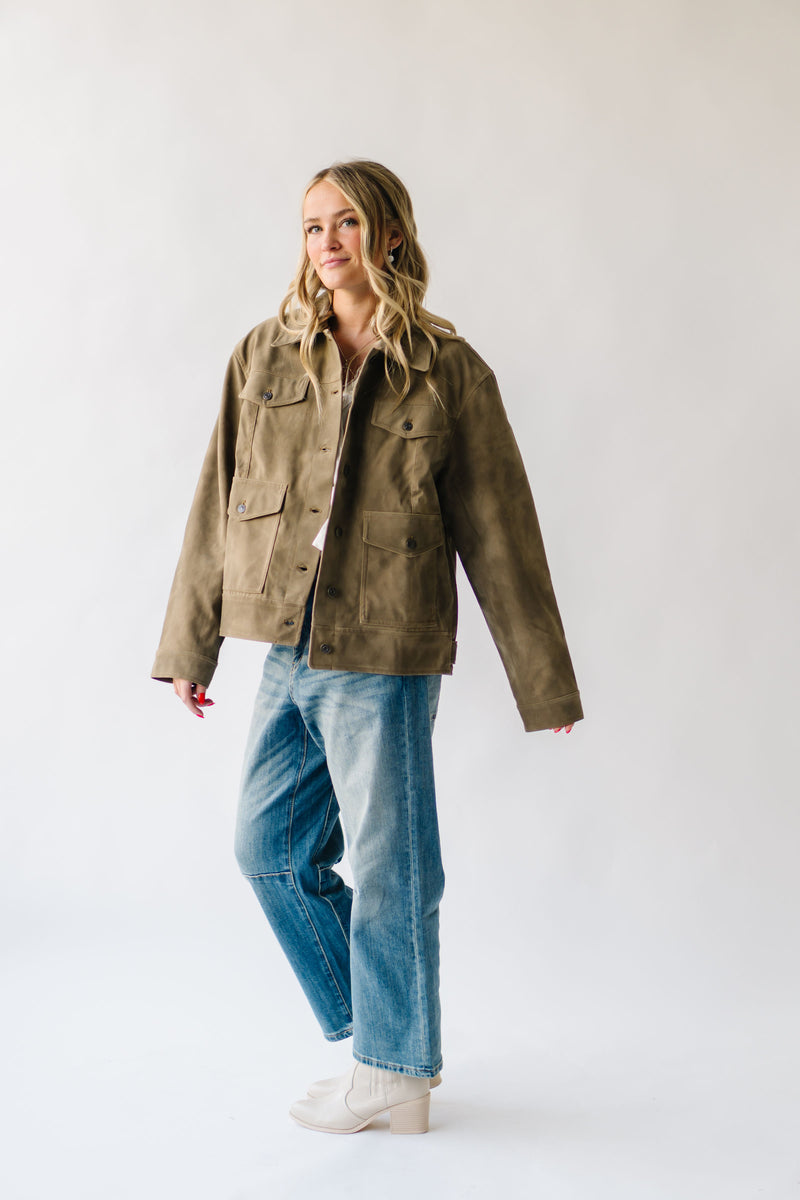 Free People: We The Free Night Ranch Vegan Jacket in Antique Bronze