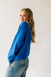 The Riggs Button-Down Sweater in Royal Blue