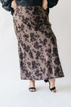 The Andover Floral Maxi Skirt in Mushroom Multi