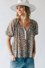 Free People: Astra Peasant Top in Daisy Combo