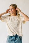 The Krabill Printed Floral Tee in Cream