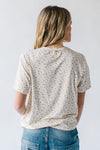 The Krabill Printed Floral Tee in Cream