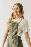 The Crestone Wide Leg Overall in Olive Floral