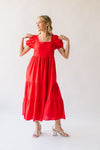 The Flinders Tiered Maxi Dress in Red