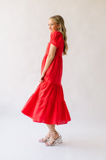 The Flinders Tiered Maxi Dress in Red