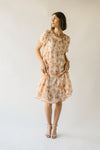 The Landero Floral Tiered Midi Dress in Cream Multi